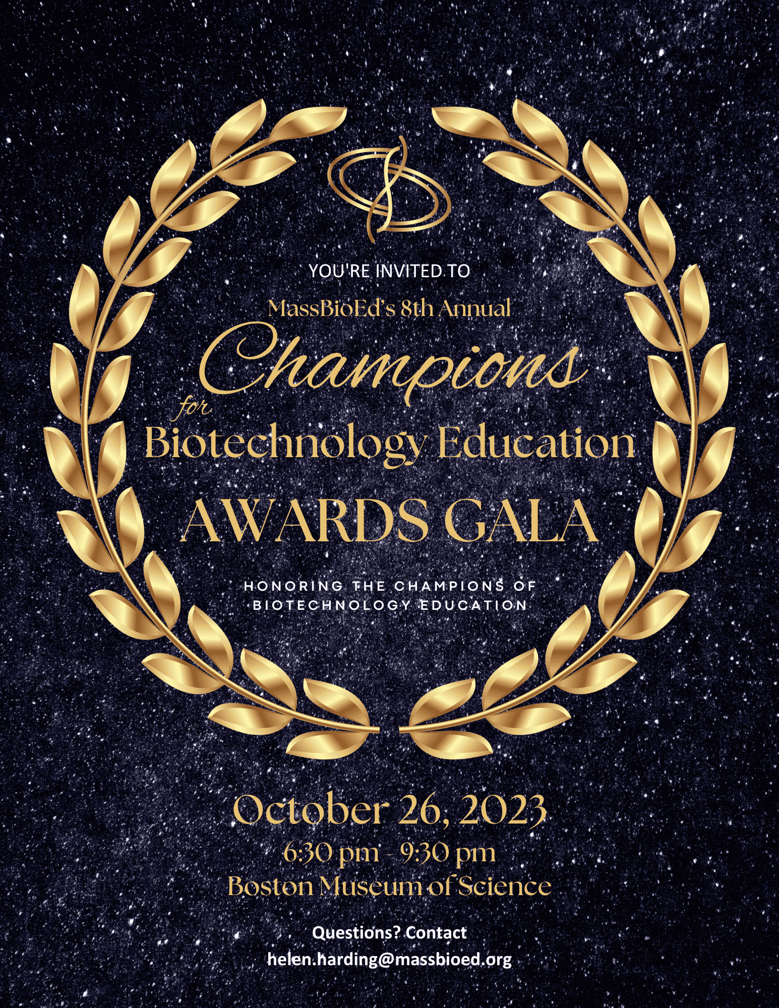 2023 Champions for Biotechnology Education Awards Gala MassBioEd